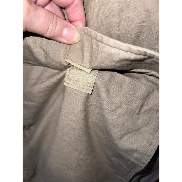 LL Bean Freeport Maine Insulated tan Bomber Jacket Mens Long XL Made in USA 90s - Picture 5 of 10